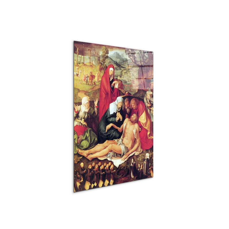 Lamentation of Christ By Albrecht Dürer 80cm H X 60cm W CrystalArt Material Acrylic Glass Effect, Frameless Panel Lightweight Ready to Hang