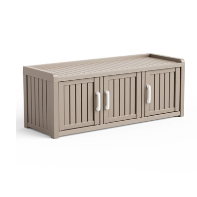 Armoire de rangement pour chaussures à 3 portes pour patio