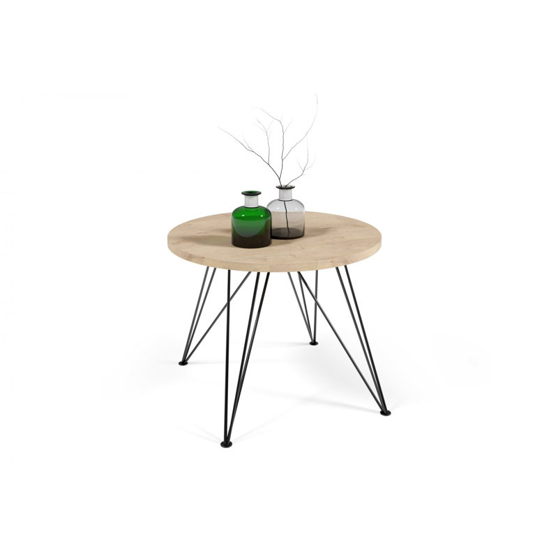 Belita Round Metal Base Dining Table, 76cm H x 100cm L x 100cm W