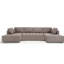 138,5 "rembourré modulaire, 6 en maille grise respirante pour une décoration élégante-1033332652-1033332651