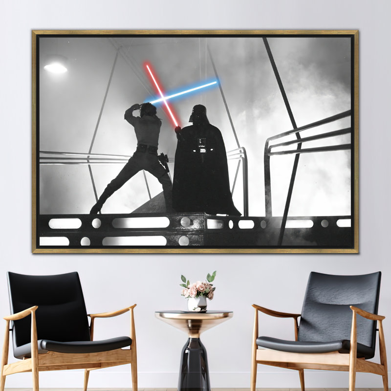 Print on Canvas, 70 cm H x 100 cm W, Framed Print without Mat, Gold