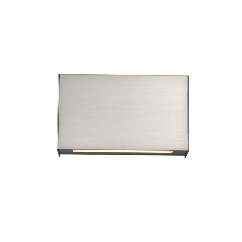 Plafonnier encastré 1 lumière del Slaboden, Nickel satiné, 3000 K