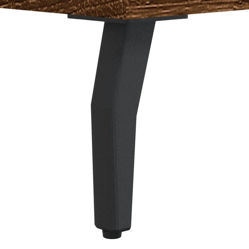 Mearle 40cm W Iron Bedside Table, Black, Set of 2