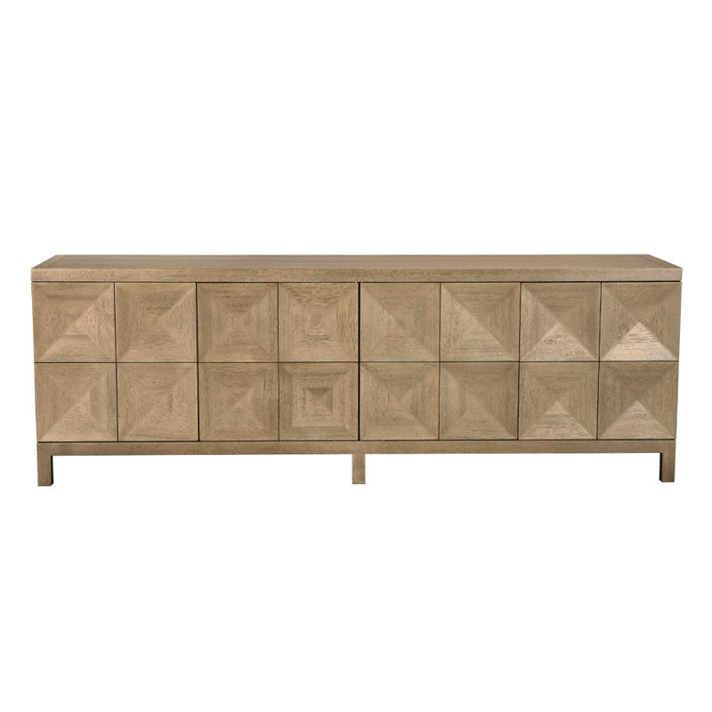 Quadrant 4 Door Sideboard, Washed Walnut