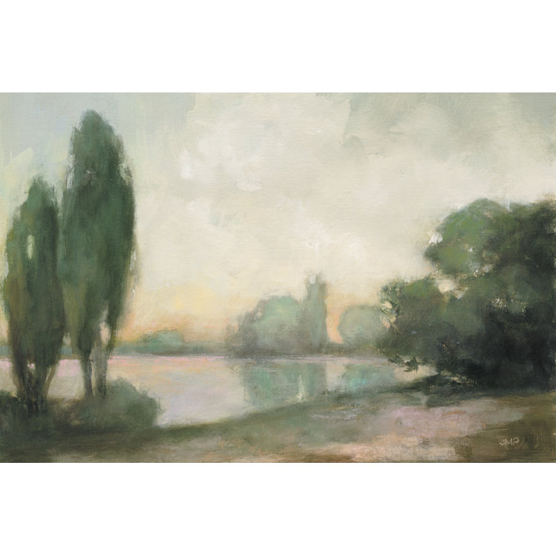 Essence de Giverny par Julia Purinton - peinture sur toile tendue, H 32 po x l 48 po