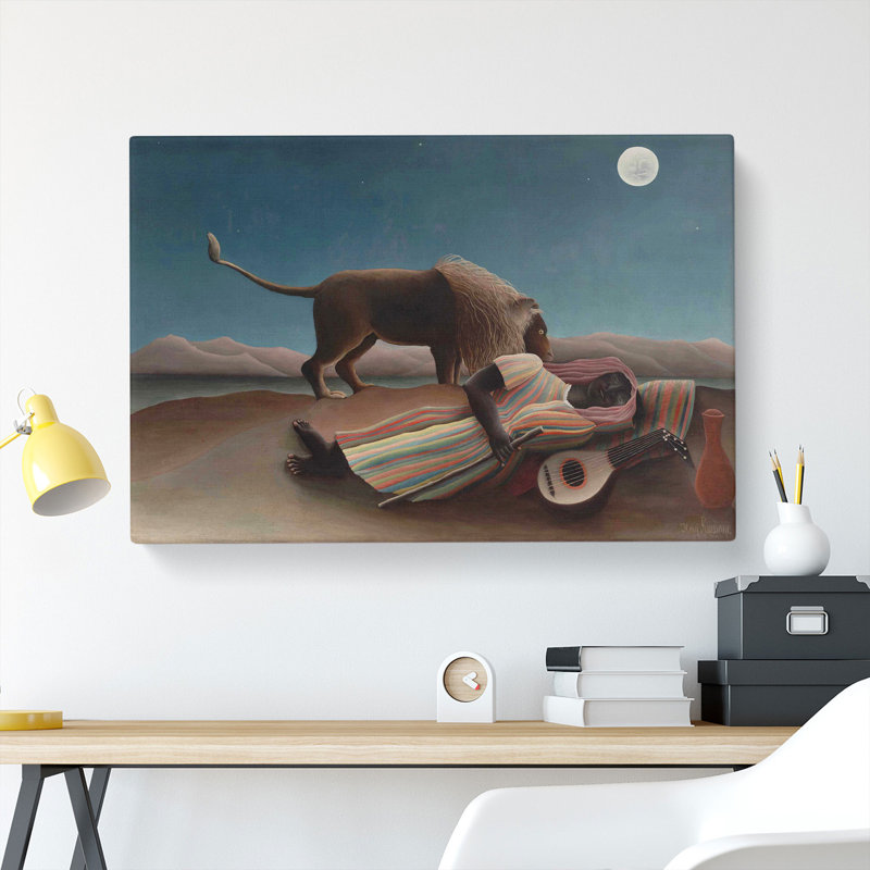 The Sleeping Gypsy by Henri Rousseau - Wrapped Canvas, 50cm H x 76cm W x 3cm D