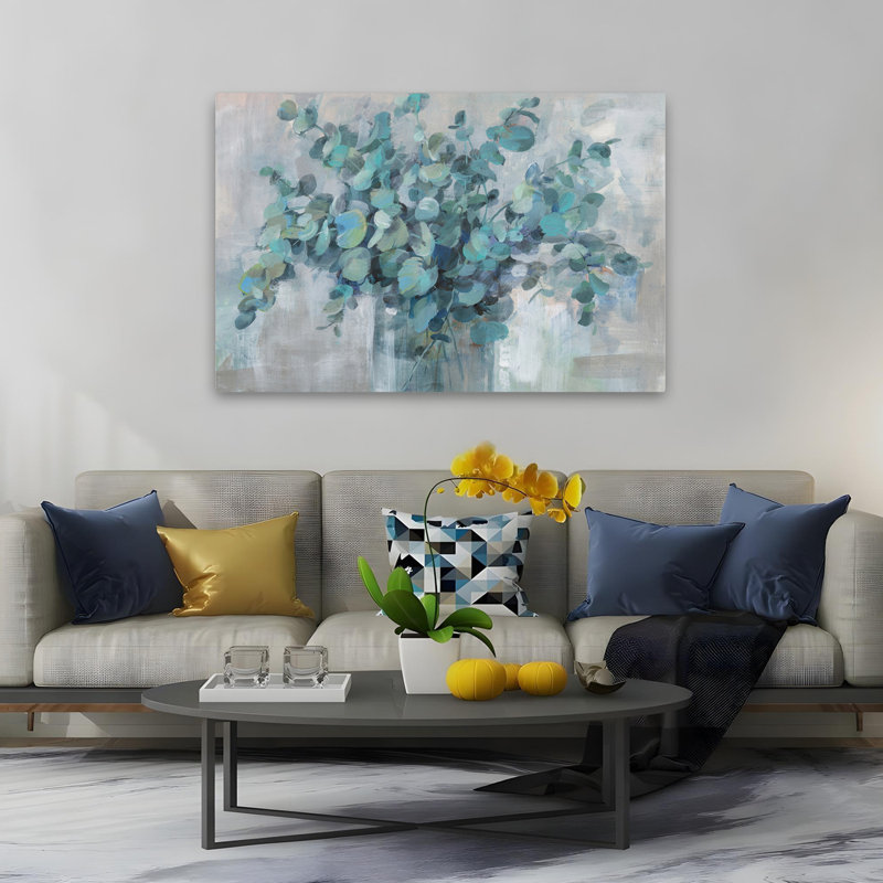 Eucalyptus moderne de style campagne et jardin, H 60 po x l 40 po