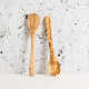 Olive Wood Utensils Serving Set