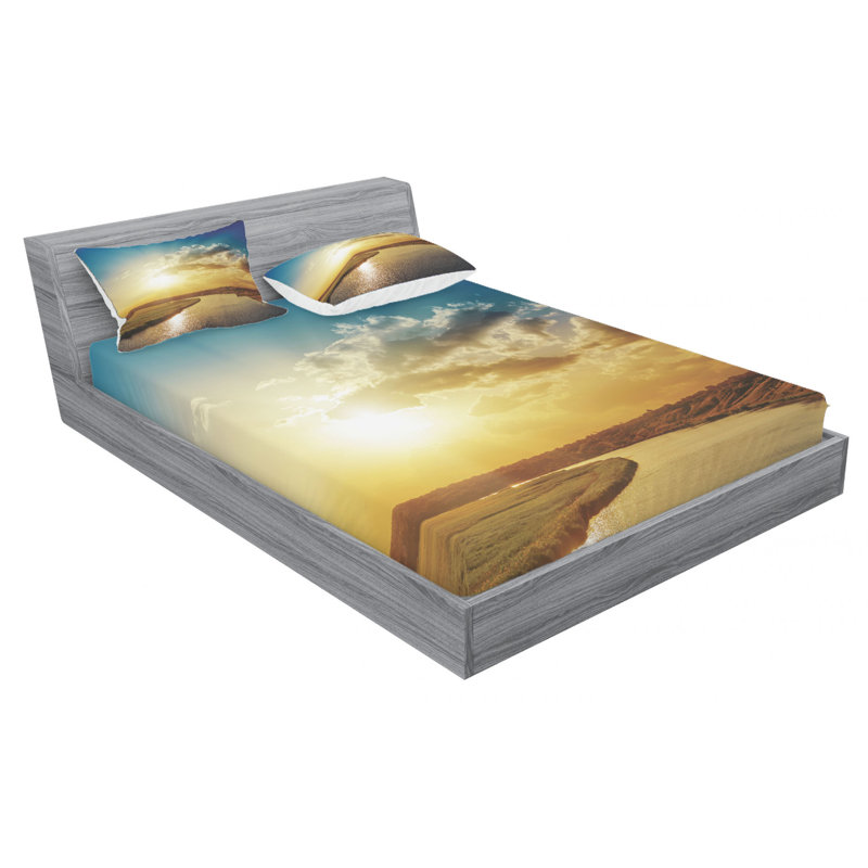 Microfiber Sheet Set, Full Sheet Set with Fitted Sheet