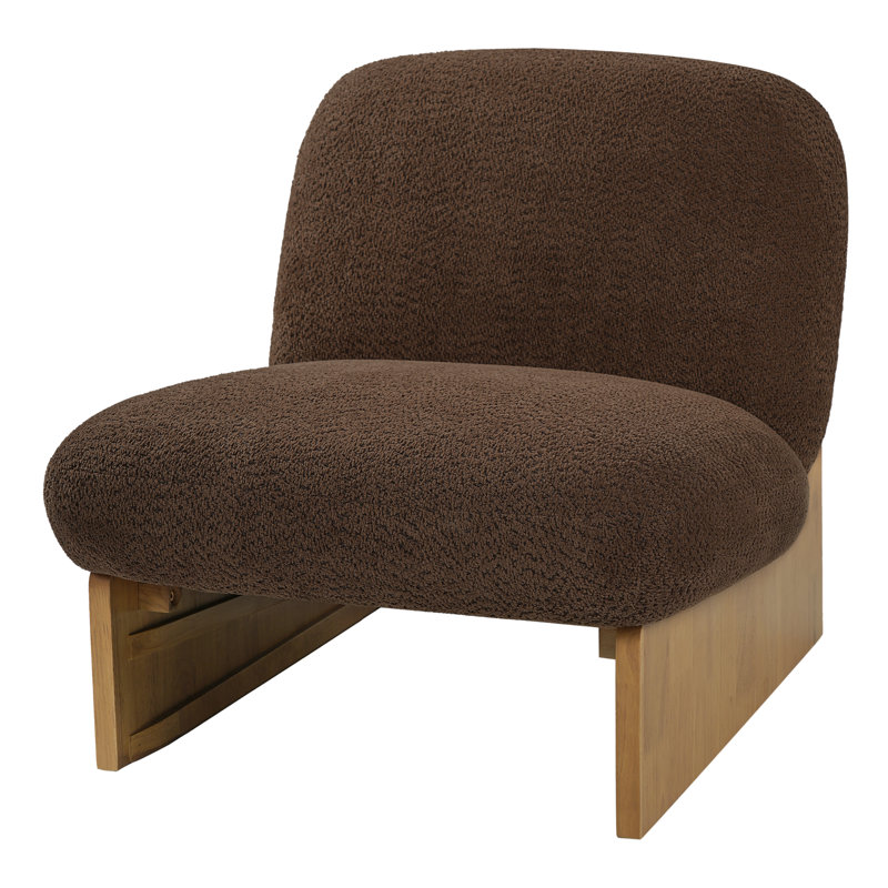 Chaise d'appoint rembourrée Decker, Brown