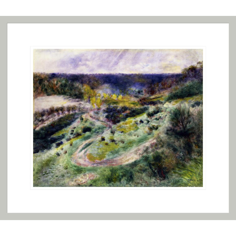 «Road at Wargemont» par Pierre-Auguste Renoir, impression giclée encadrée, 17,75 po H x 20,53 po L