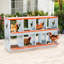 8 Metal Nest Box For Ducks Orange Vented Galvanized Steel Wall Mount Showcasing Easy Egg Collection And Natural Coconut Fiber Pad With