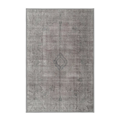 Tapis gris/brun traditionnel