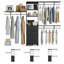 Organisateur de garde-robe d'une capacité de 1000 lb - 3 tiroirs, tablettes et tiges de suspension extensibles (convient aux espaces de 6 à 9 pi, l 96 po x H 75 po)-988775804