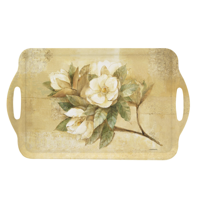 Grand plateau en mélamine Pimpernel Sugar Magnolia 18,9 po x 11,6 po