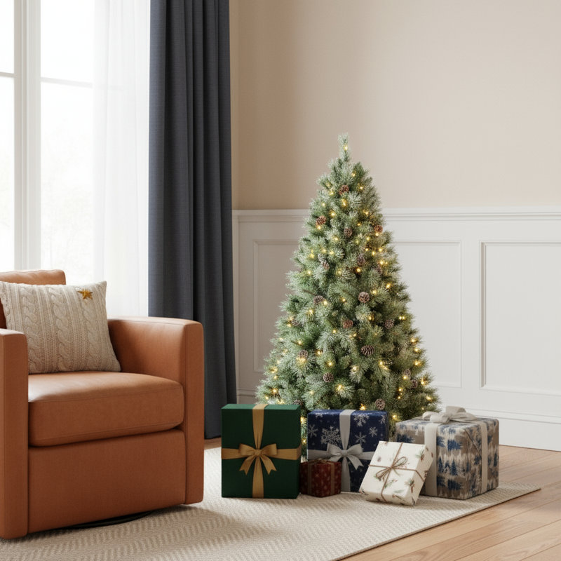 Arbre de Noël pin 5 pi avec lumières décoratives