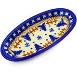Polish Pottery Stoneware Condiment Server