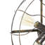 Lampe sur pied en métal et bronze