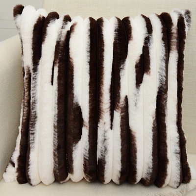 (Covers Only) Set of 2  Ribbed Texture Throw Pillow Covers