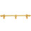 Acanthus 12 inches c.c. with 5/8 smooth center long pull Romanesque style with center brace in Antique Brass