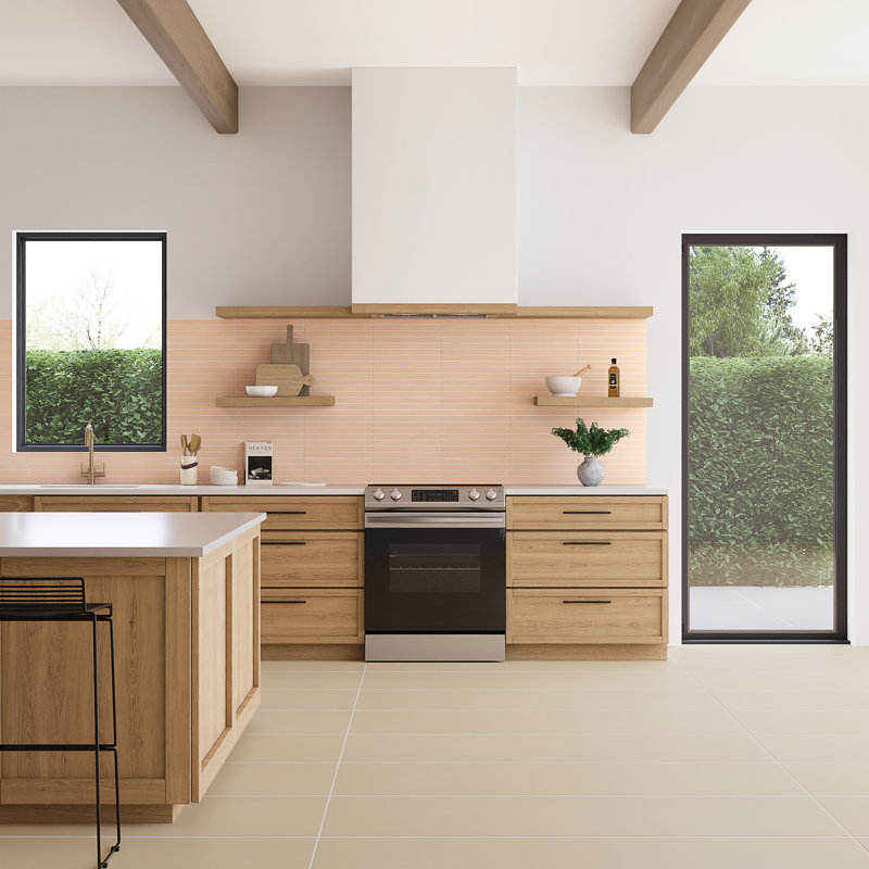 Sahara 11.75" x 11.75" Matte Porcelain Wall & Floor Tile, Rose