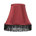 Burgundy with Black Fringe