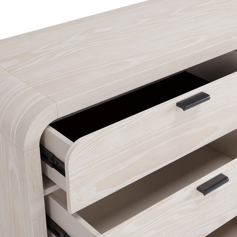 Solid Wood 172.72cm W 6 - Drawer Chest of Drawers