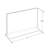 Top Loading Clear Acrylic T-Frame Sign Holder