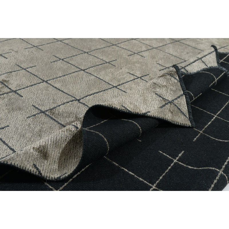 Tapis noir / gris Rapture, Rectangle 7 pi 10 po x 11 pi 2 po