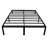 Modern Twin Steel Black Platform Foundation-1387958582
