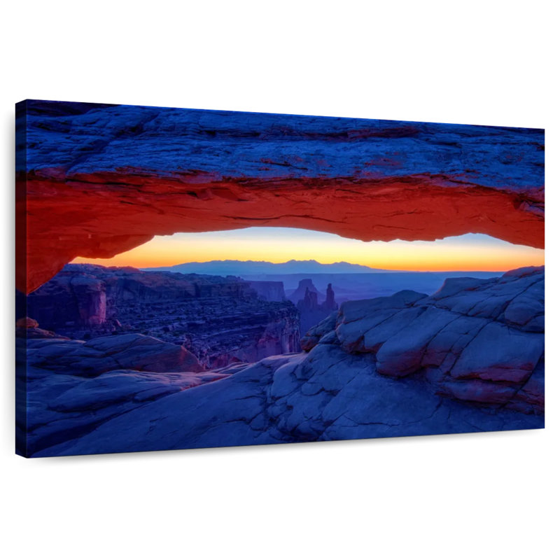 Alvord Sunset Under Mesa Arch, 34" H x 51" W