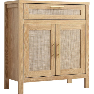 Buffet Buffet avec grand tiroir, meuble télé avec 2 portes et tablette ajustable