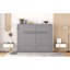 Lit escamotable double pleine grandeur, gris-1246383084-1246383087