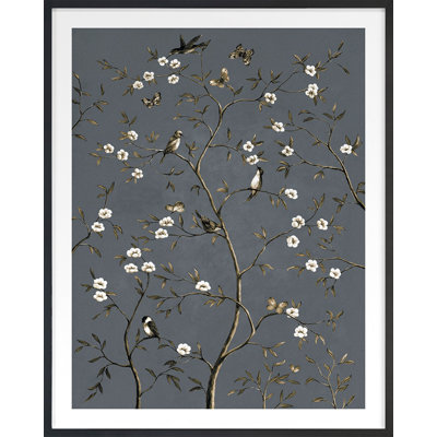 Birds Embroidery 5 Print by Porter Design