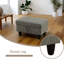 Flannel Storage Ottoman Living Room-907079048