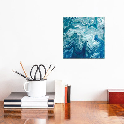 Indigo Minerals I by Jarman Fagalde - Wrapped Canvas Painting