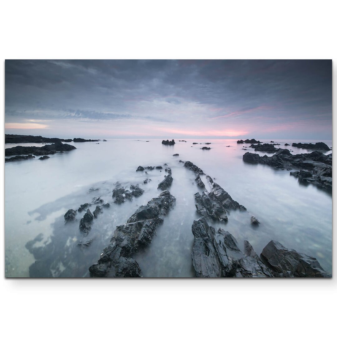 Leinwandbild Pandak Beach - Steine im Wasser