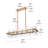 Marlow 24-Light Dimmable Rectangular Metal Chandelier with Crystal Accents-118912659