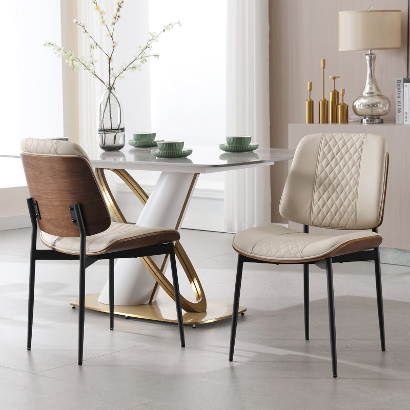 Chaise de salle à manger Jianny, Beige