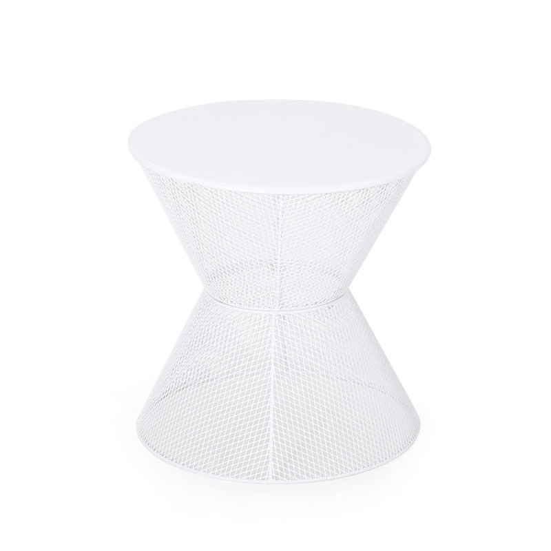 NEVADA SIDE TABLE, Matte White