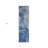 2' X 8' Navy Blue Abstract Washable Indoor Outdoor Runner Rug