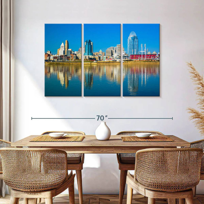 Nicci Cincinnati Riverfront, 36" H x 57" W