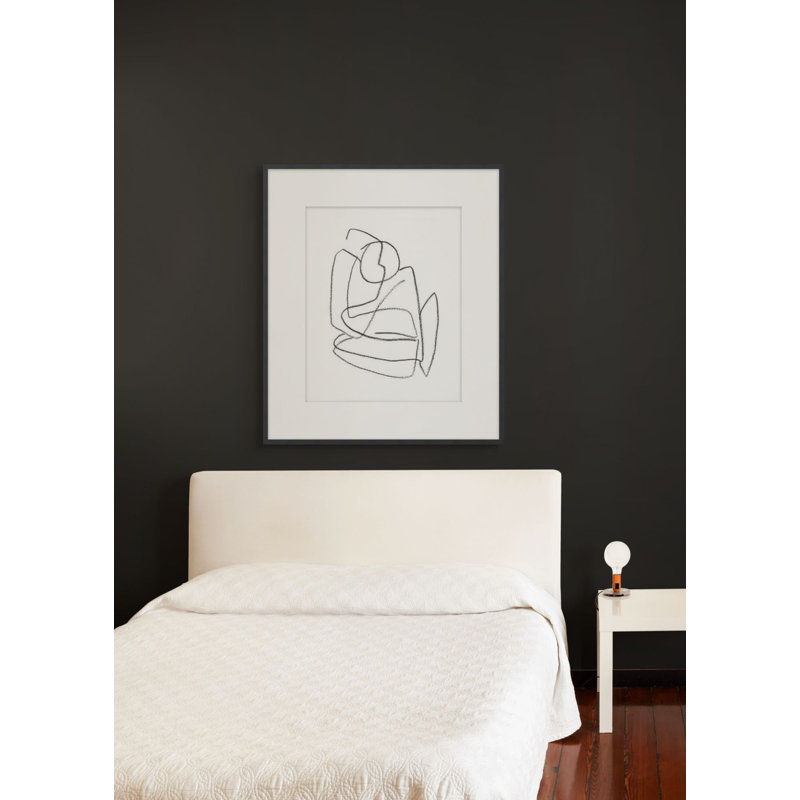 Linear Figures 4 Framed Print, 21.5" H x 19.5" W