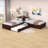 Kids Twin Platform with Trundle with Drawers-616703667