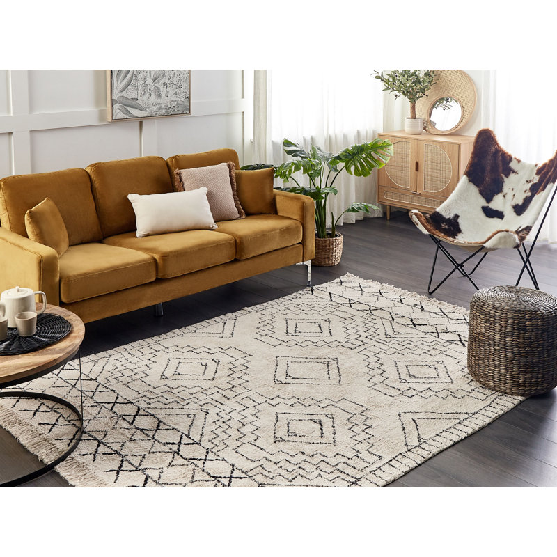 Esmeraude Geometric Hand Woven Area Rug, Rectangle 140cm x 200cm