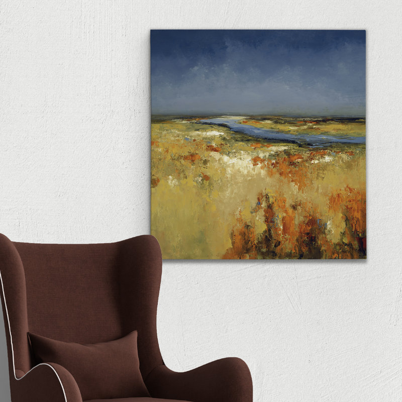 « sunlit fields », reproduction d’art sur toile tendue, H 40 po x l 40 po x P 1 po