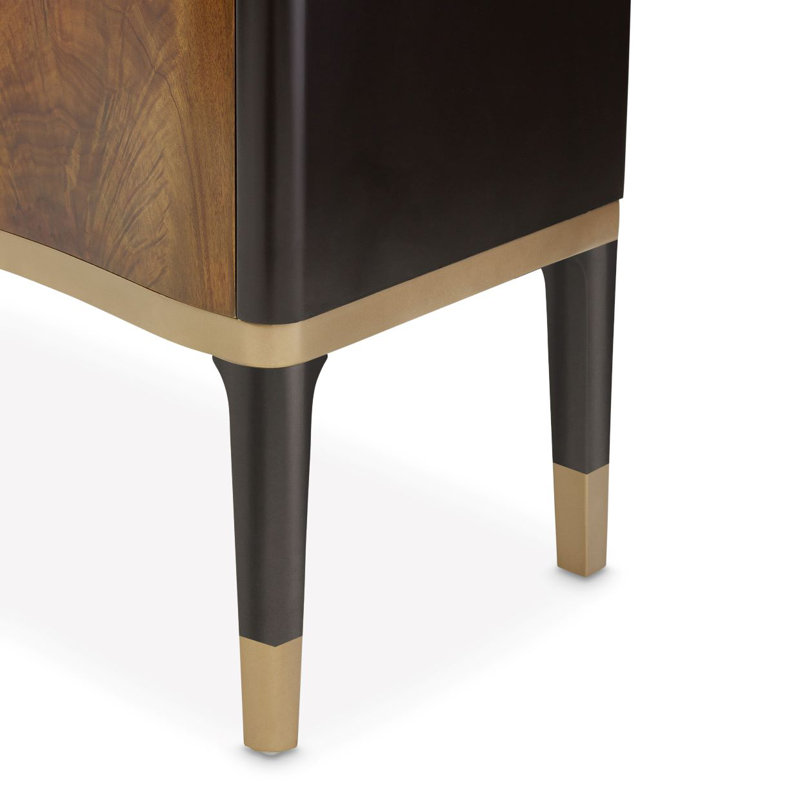 Malibu Crest 74.5'' W Sideboard, Dark Espresso/Mahogany