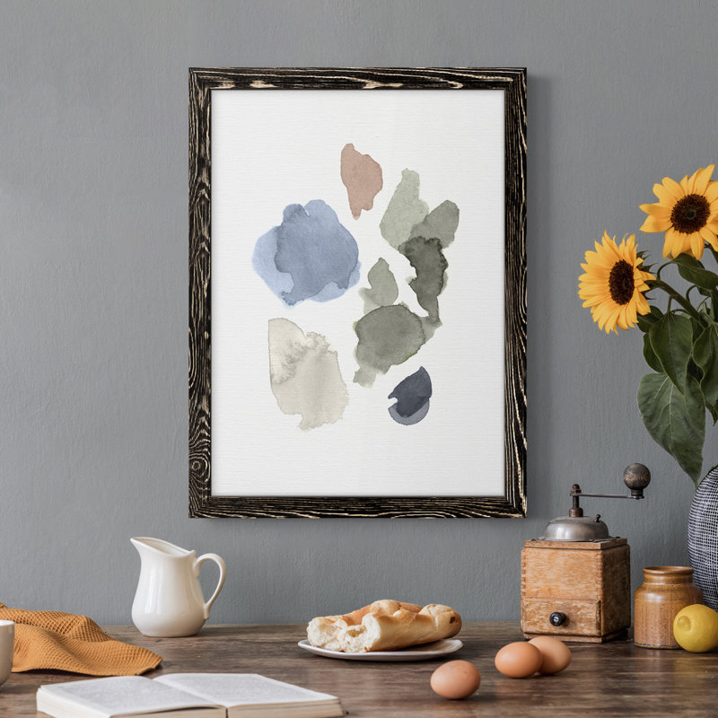 Toile encadrée de qualité supérieure Fresh Start II - prête à être accrochée, Noir, H 44 po x l 31 po x P 1 po