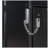 Full Size Murphy Bed with Desk & Rattan Cabinets, Space-Saving Wall Bed, Black