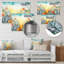 Art mural rétro avec fleurs printanières vibrantes - fleurs sauvages-1208750069-1208750079